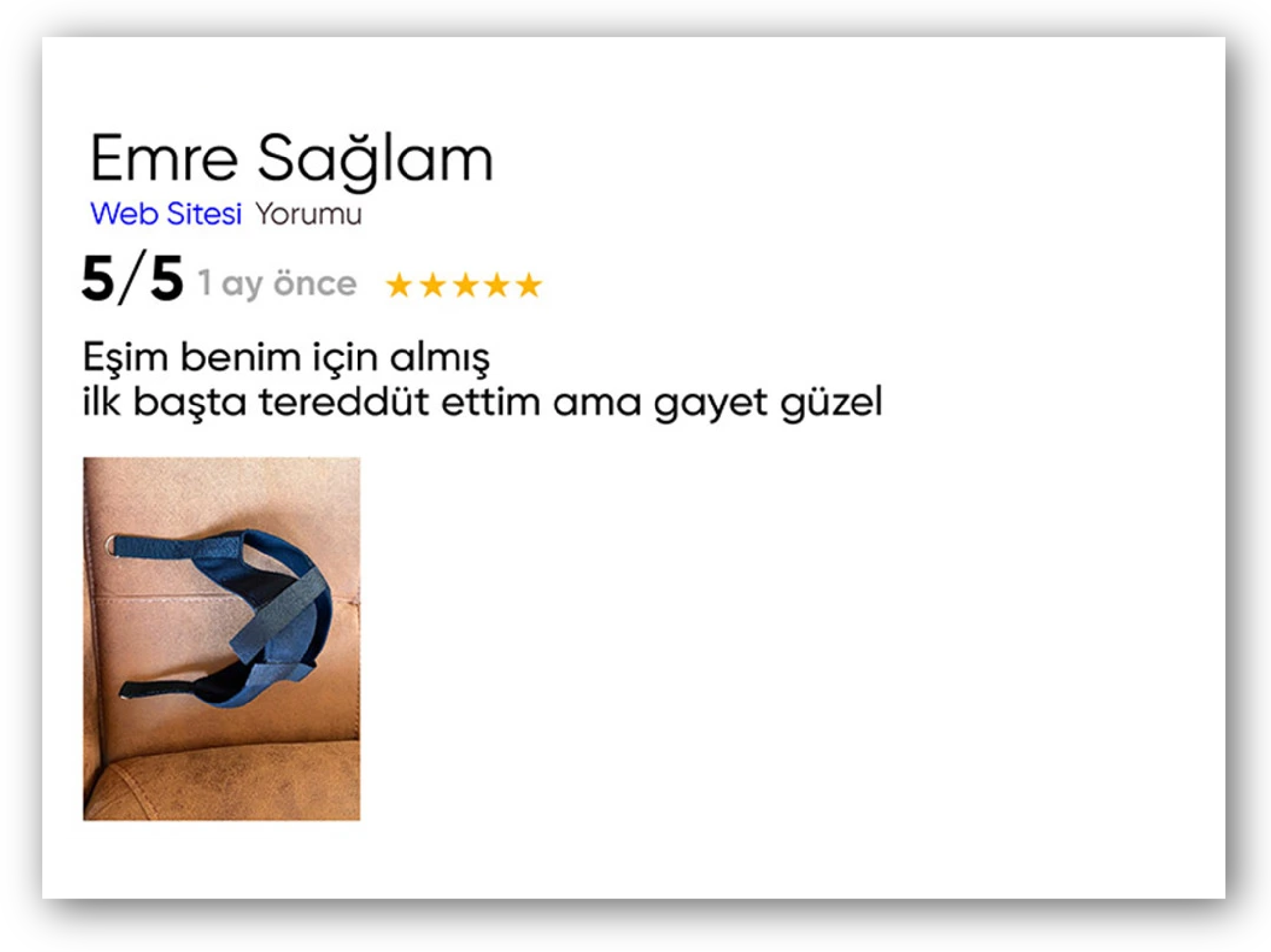 Müşteri yorumu