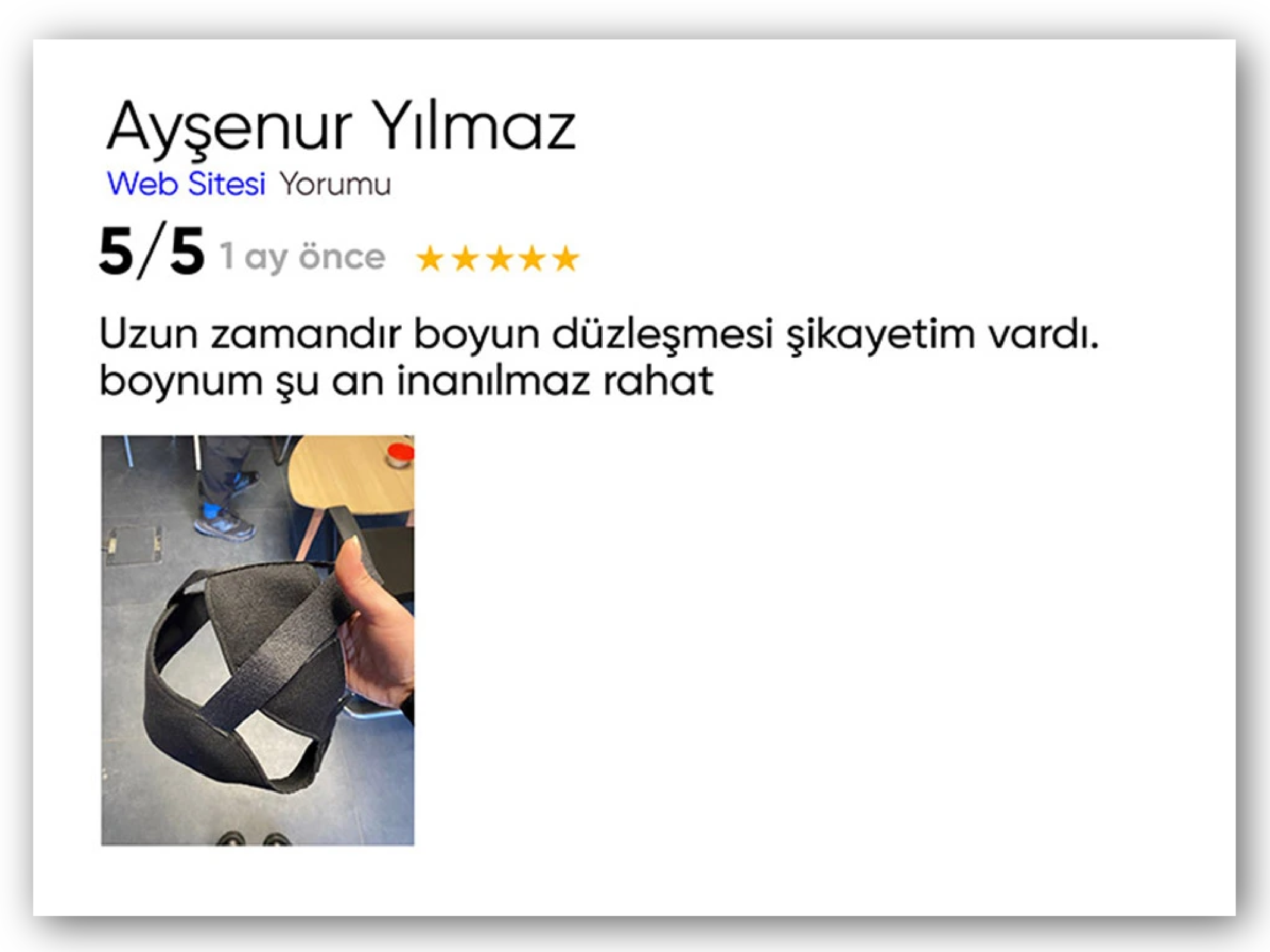 Müşteri yorumu