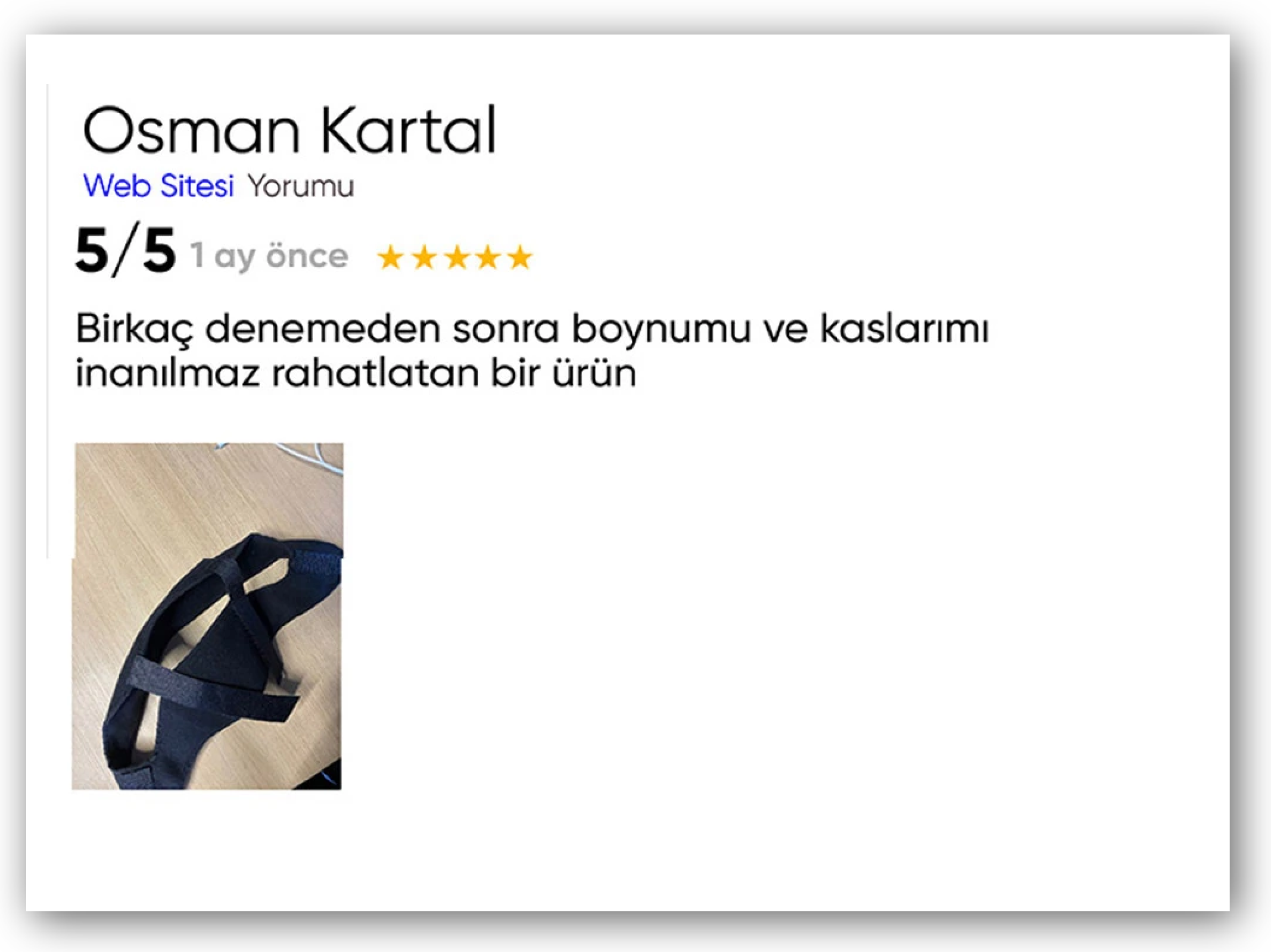 Müşteri yorumu