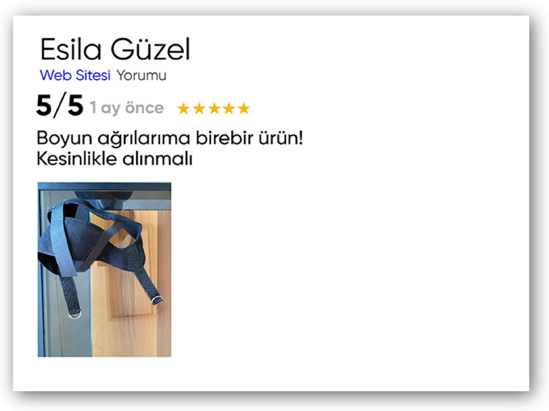 Müşteri yorumu